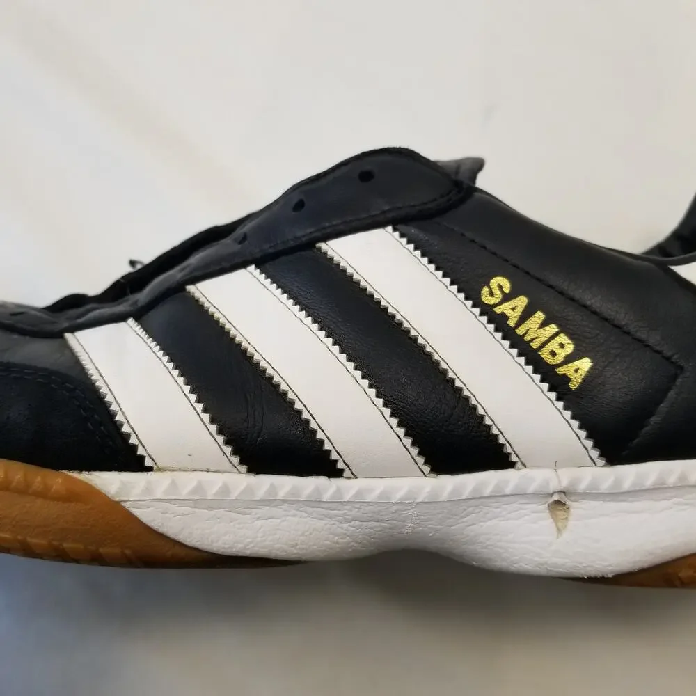 Adidas SambaClassic Mens Black/White Soccer Shoes Size10.5 088559 LACES INCLUDED